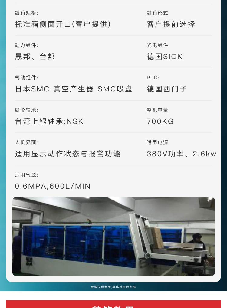 開箱裝箱封箱機